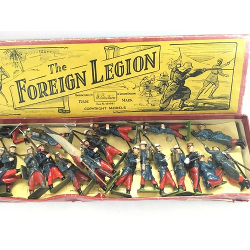 288 - A Britains box Containing a Collection of French Foreign Legion Figures in Various States.