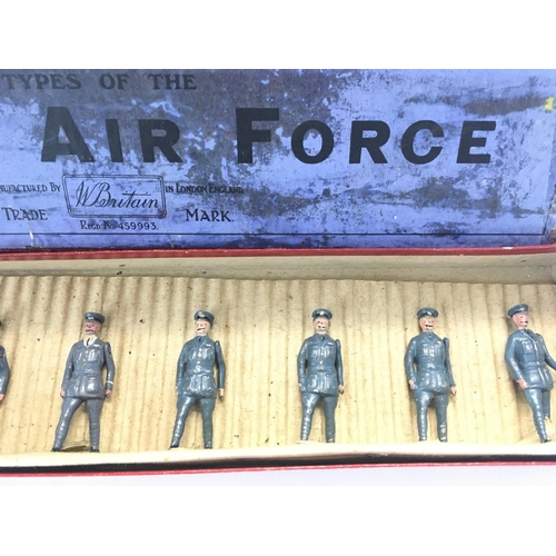 290 - A Britains Box Containing Royal Air Force Figures.