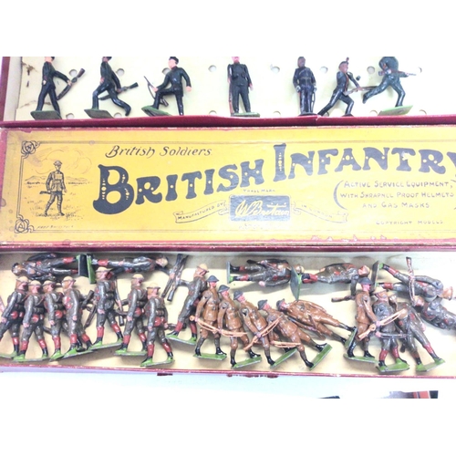 292 - 2 Britains Boxes including British Infantry.