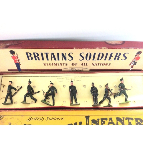 292 - 2 Britains Boxes including British Infantry.