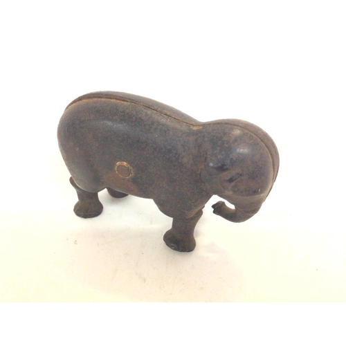 307 - A Cast Iron Toy Elephant. Approx Height 6cm.