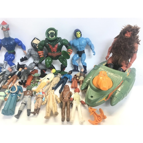 325 - A Collection of Various Vintage Figures Including Masters Of The Universe and Star Wars. No Reserve.