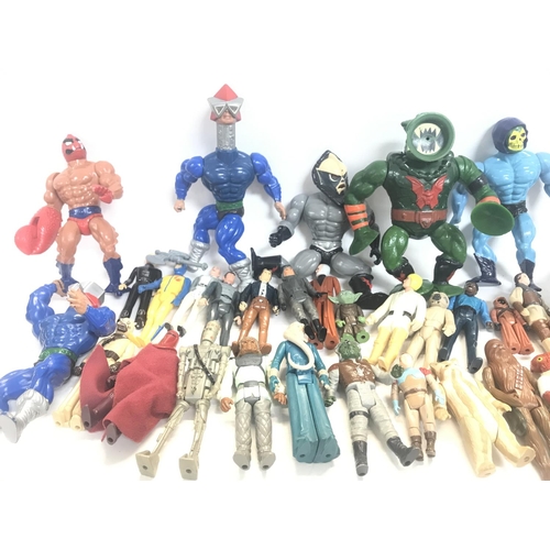 325 - A Collection of Various Vintage Figures Including Masters Of The Universe and Star Wars. No Reserve.