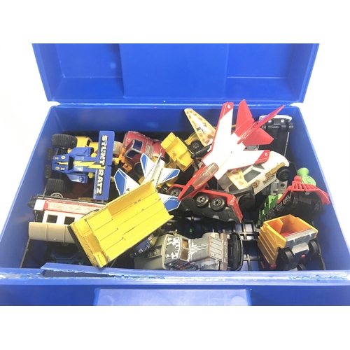 326 - A Matchbox Carry Case Containing Playworn Diecast. No Reserve.