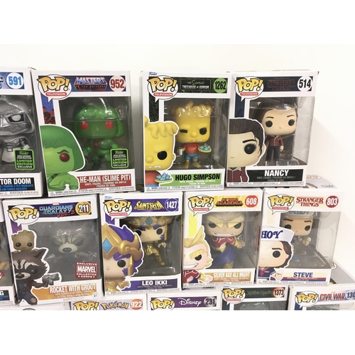 33 - A collection of 15 Funko PoP figures in original packaging.