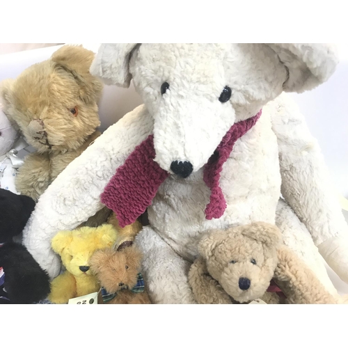 331 - A Collection of Vintage Teddy Bears including A Merrythought Bear Hope. No Reserve.