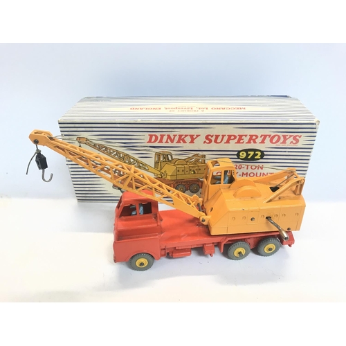 334 - A Boxed Dinky Supertoys 20-Ton Lorry-Mounted Crane. #972.