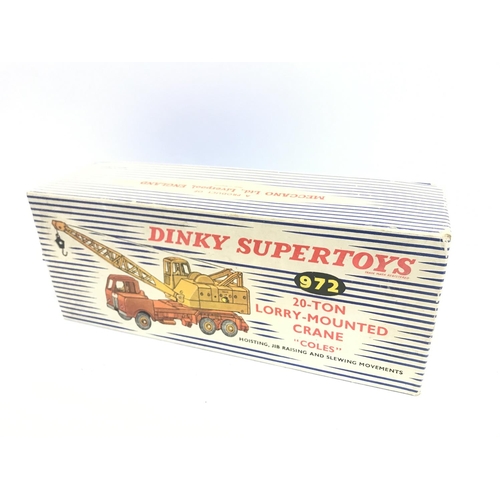 334 - A Boxed Dinky Supertoys 20-Ton Lorry-Mounted Crane. #972.