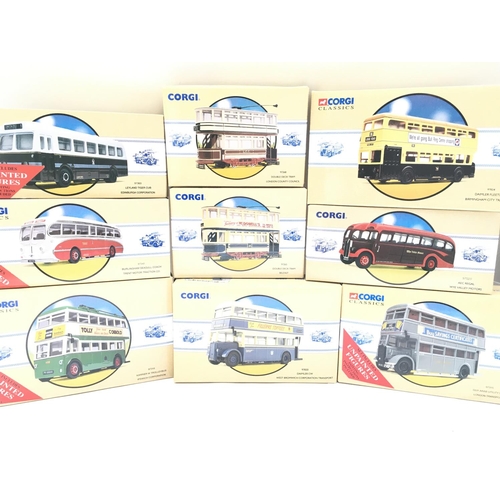 353 - a Collection of Corgi Classic Buses and Trams.