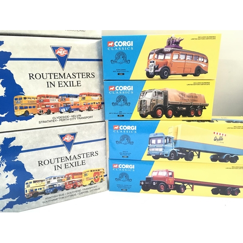 360 - 2 Boxes Containing Corgi Classic Lorrys and Buses.(2).