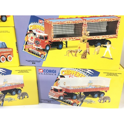 361 - A Collection of Corgi classics Chipperfeilds Circus sets.