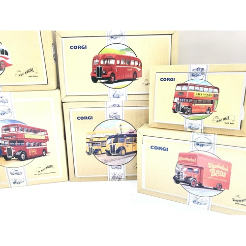 367 - 2 X Boxes Containing Corgi Classics Buses and Heavy Haulage.(2).