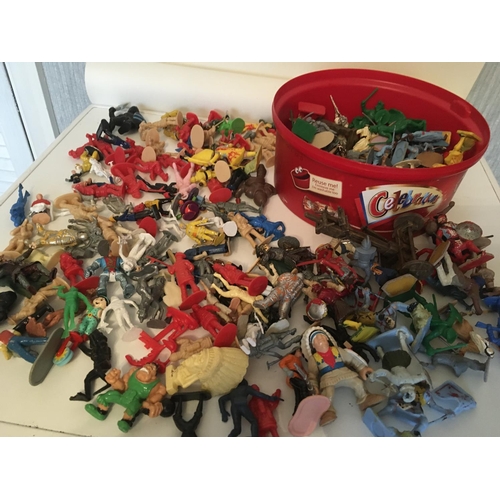 390 - An eclectic collection of plastic figures in a variety of themes.