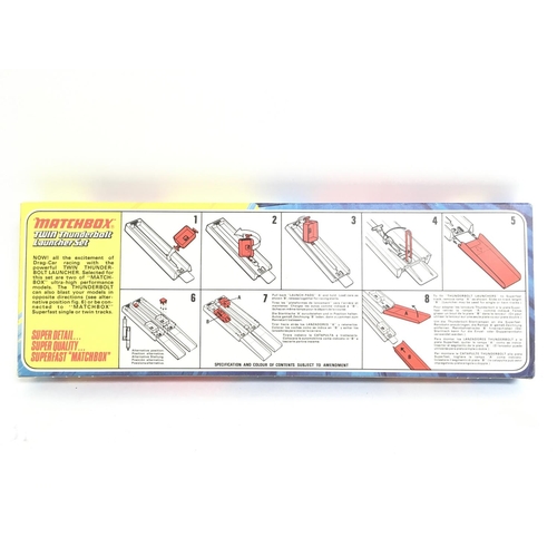 411 - A Boxed Matchbox Twin Thunderbolt Launcher Set, appears to be Un opened and Mint. # G-100.