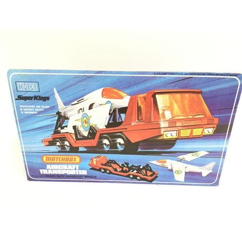 425 - A Boxed Matchbox Aircraft Transporter # K-13. Un punched.