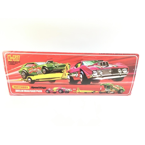 432 - A Boxed Matchbox Javelin Drag race Pack K-57.