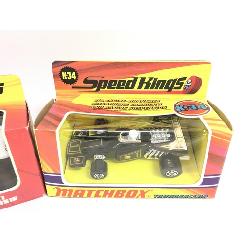 440 - A Boxed Matchbox Formula 1 Surtees 16 # K-K-44 and a Matchbox Thunderclap K-34. Both un punched.