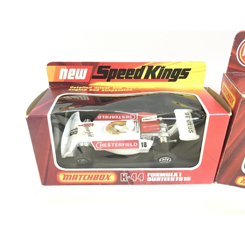 448 - A Boxed Matchbox Formula 1 Surtees 16 K-44 and a Hot Fire Engine K-53.