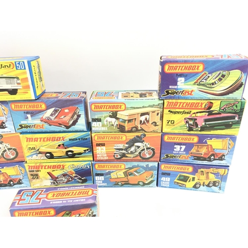 454 - A Collection of Matchbox Superfast Cars All boxed.