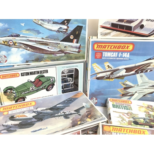 455 - A Collection of Matchbox Model Kits Including Aircraft. Soldiers Etc.