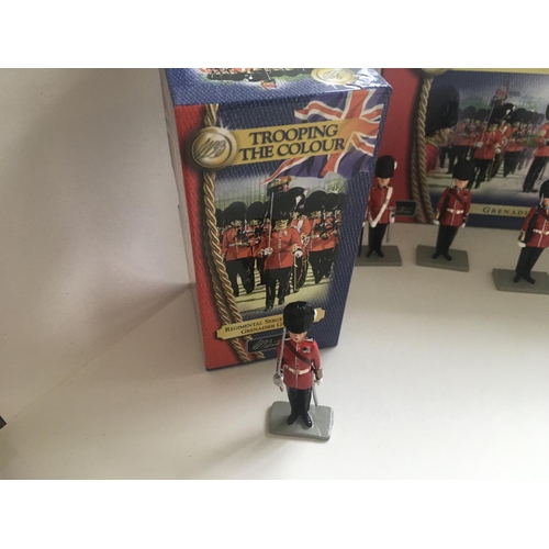 457 - Boxed collection of Britains cast metal figures. These focus on ceremonial and Trooping the Colour. ... 