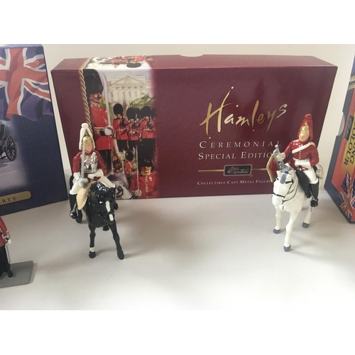 457 - Boxed collection of Britains cast metal figures. These focus on ceremonial and Trooping the Colour. ... 