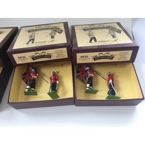 459 - Collection of 6 sets boxed Britain metal figures all 45th Rattrays Sikhs. 2x 8838. 2x 8837. 3x 8836