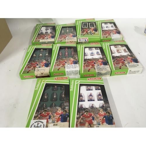 46 - A collection of 10 boxed Subbuteo football teams.