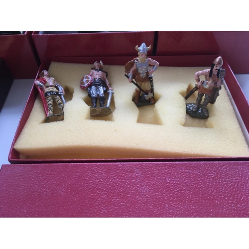 460 - Collection of boxed Britain metal figures from various era.. 3x Hollow cast sets. 40193..40196..4019... 