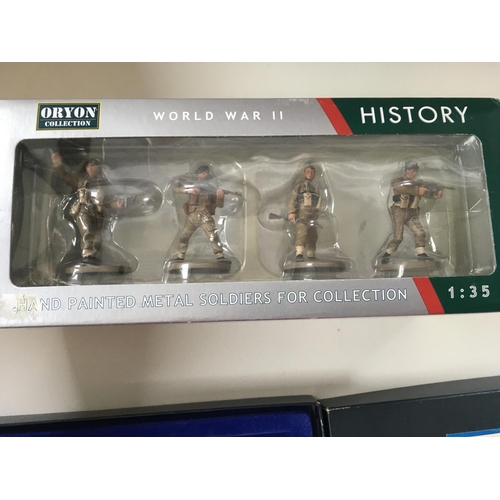 462 - Collection of World War 2 metal model soldiers by Britain and Oryon. Britain..Operation Overlord the... 