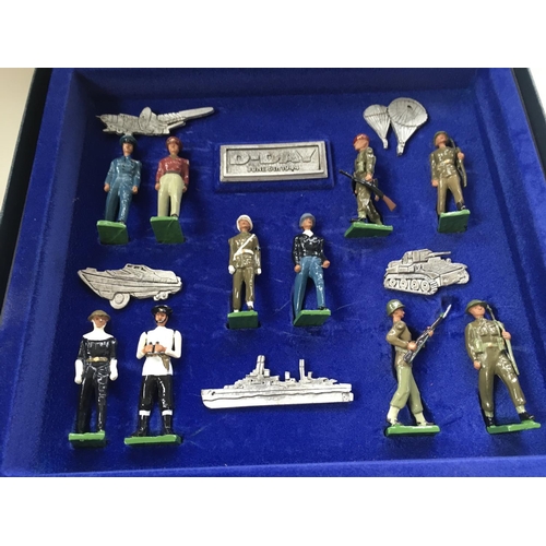 462 - Collection of World War 2 metal model soldiers by Britain and Oryon. Britain..Operation Overlord the... 