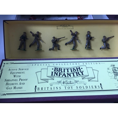 463 - Collection of four boxed sets of Britain military figures including.. 1 X Centenary Collection 1893-... 