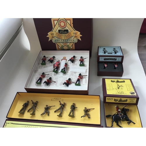 463 - Collection of four boxed sets of Britain military figures including.. 1 X Centenary Collection 1893-... 