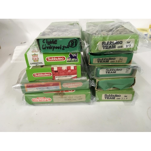 47 - A collection of 10 boxed Subbuteo football teams