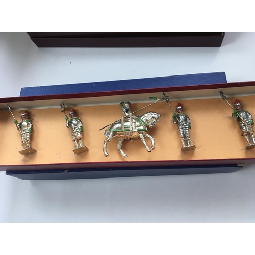 475 - A collection of 4 boxed sets of Toy Soldiers by Britains..Johill & Charbens including..8800 Coldstre... 