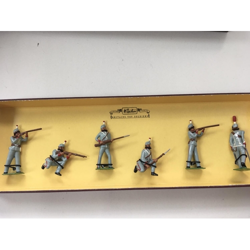 475 - A collection of 4 boxed sets of Toy Soldiers by Britains..Johill & Charbens including..8800 Coldstre... 