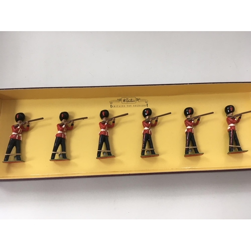 475 - A collection of 4 boxed sets of Toy Soldiers by Britains..Johill & Charbens including..8800 Coldstre... 