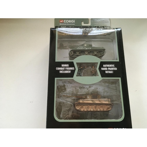 489 - A collection of diecast and plastic model vehicles and soldiers by Corgi ..Academy and 21st century ... 