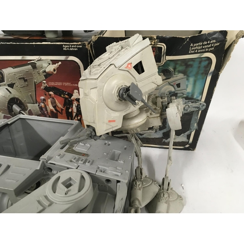 49 - A collection of Star Wars Vehicles, incomplete and some with boxes.