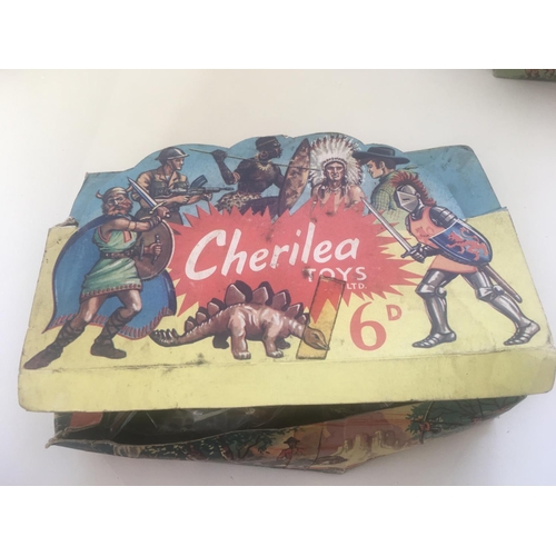 495 - Two retailer boxes of plastic models. One box by Crescent toys with Arabian soldiers.. one box by Ch... 