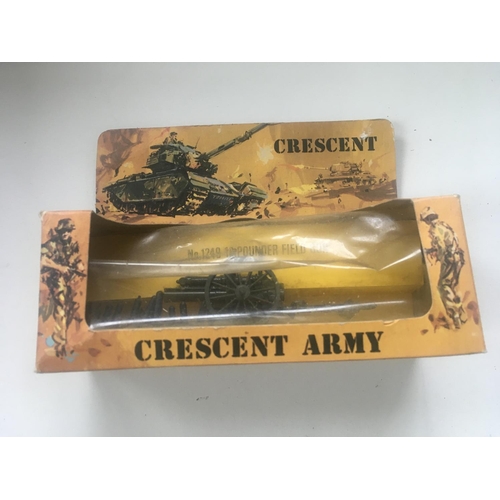 502 - A collection of Crescent Toys military models..boxed in original packaging. Includes No.1264 Scorpio... 