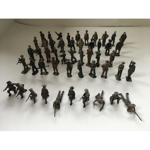 Antique store metal soldiers