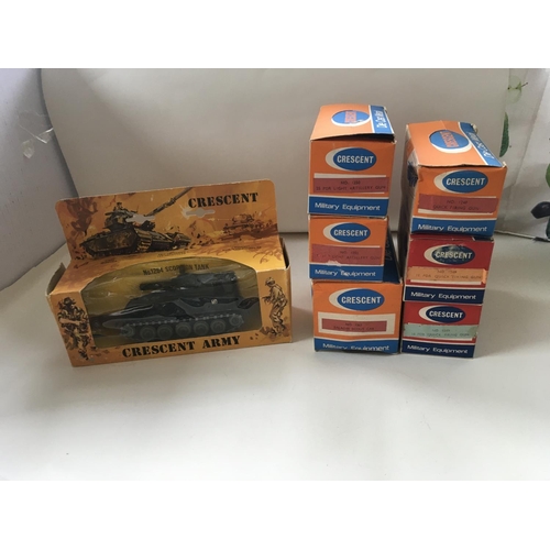 527 - A collection of 7 boxed military models by Crescent..includes 3x1249. 2x1250. 1263 and 1264