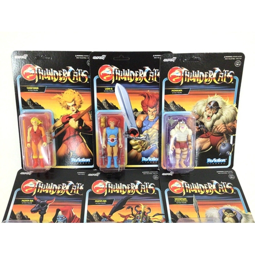 53 - 7 X carded Re Action Figures. Thundercats.