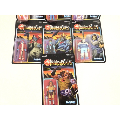 53 - 7 X carded Re Action Figures. Thundercats.