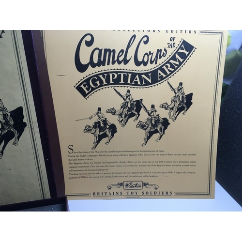 530 - Boxed collectors models by Britains. This et is Camel corps of the Egyptian army. 8872