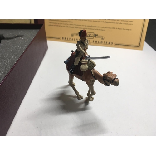 530 - Boxed collectors models by Britains. This et is Camel corps of the Egyptian army. 8872