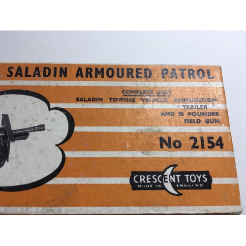 532 - Two boxed military sets by Crescent Toys. No 2154 Saladin Armoured Patrol an No. 3000 Commando Set.