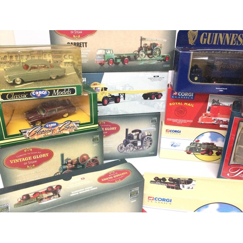 548 - A Box Containing a Collection of Corgi Classics including Heavy Haulage.