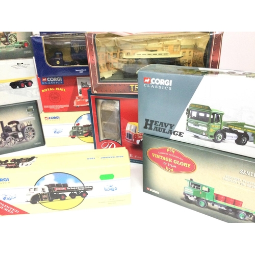 548 - A Box Containing a Collection of Corgi Classics including Heavy Haulage.